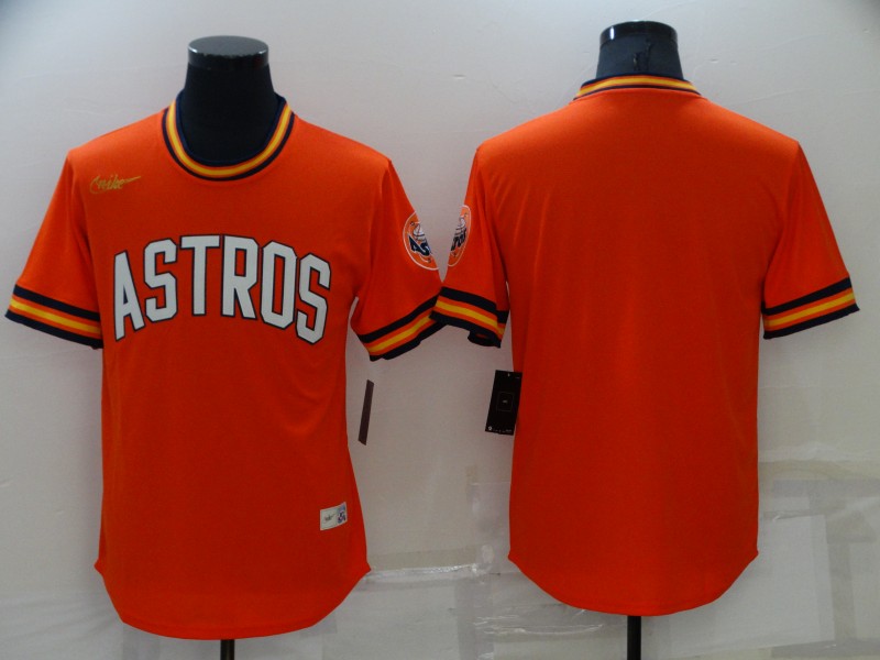Men's Houston Astros Blank Orange Cool Base Stitched Jersey Men's Houston Astros Blank Orange Cool Base Stitched Jersey